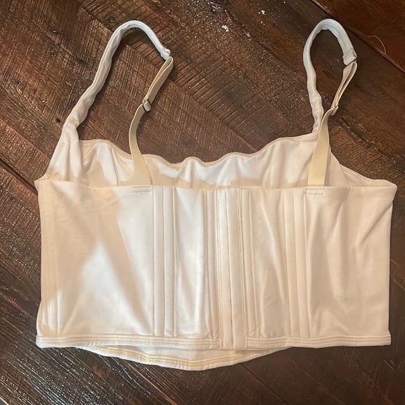 SKIMS NWT Cotton Corset Bra Top - Picture 5 of 9